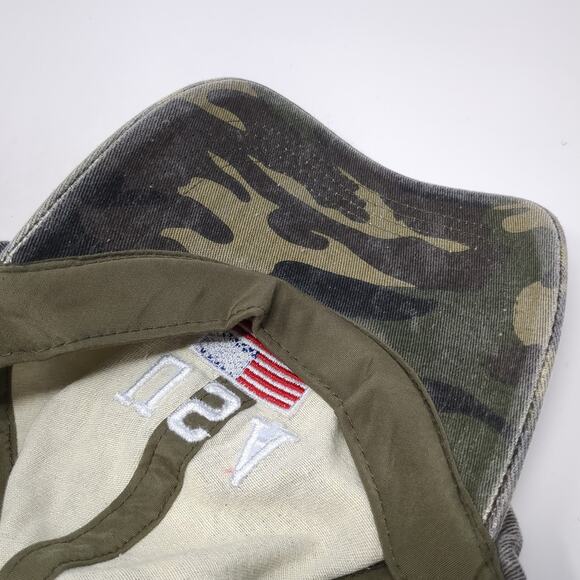 USA Flag Slideback Baseball Cap Multi One Size Adjustable Camo David And Young - Picture 8 of 9